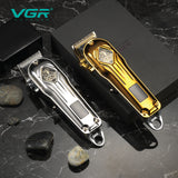 Professional full metal hair clipper barber cordless electric hair trimmer for men rechargeable hair cutting machine adjustable