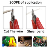 3.5 Inch Diagonal Mini Pliers Small Soft Cutting Electronic Pliers Wire Cutters Wire Insulated Rubber Handle Model Hand Tools