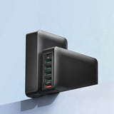 USB Charger 6 Port 20WPD USB Charging Station For Iphone 13/12/11 Pro Max XS Max XR X 8 7 Plus, Galaxy S21
