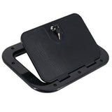Marine Boat Access Hatch Cover - Round, Screw Out Deck Inspection Plate, Anti-aging, 248 X 378mm