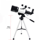 150X Astronomical Refractor Telescope with FMC Optic, Barlow Lens Eyepiece, Moon Filter, Phone Adapter and Tripod