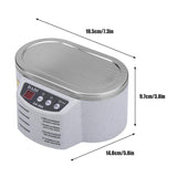 600ML Ultrasonic Cleaner Bath For Cleaning Jewelry Glasses Circuit Board Intelligent Control 30/50W