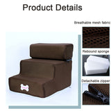 Dog Stairs Anti-slip Removable Pet 3 Steps Stairs for Small Dog Cat Dog House Pet Ramp Ladder Dog Bed Stairs Pet Supplies