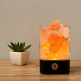Bedroom Deep Sleeping Yoga Fitness Relaxing USB Natural Himalayan Salt Lamp
