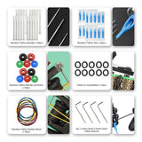 Complete Tattoo Kit Practice Skin Coil Tattoo Machine for Beginner for Tattoo Salon