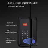 Tuya Smart Fingerprint Lock Door Lock Electronic Smart Door Lock Tuya Multiple Unlocking Fingerprint Lock for Hotels Bedroom