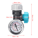 G3/4 Inch Water Pressure Regulator Tool Digital Display Pressure Gauge for Greenhouse Garden Irrigation Controller