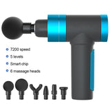 Touch Screen Button Massage Gun Fascia Muscle Relax Therapy Massager Percussive Vibration Muscle Massage Fascia Gun