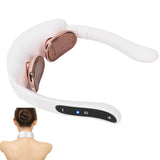 Portable Electric Neck Pulse Massager Folding Pain Relief Relaxation Neck Massage Machine Low‑frequency Pulse Technology