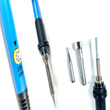 MX 60W Electric Soldering iron Kit Adjustable Temperature Soldering irons 5pc Tips Portable Welding Soldering Tool Iron Head Set