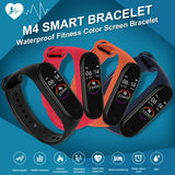 M4 Smart Bracelet Fitness Tracker Heart Rate Monitor Bluetooth-compatible Smart Wristband Life Waterproof Pedometer Sport Watch