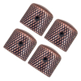 Professional Metal Guitar Tone Volume Knob Potentiometer Hat Cap Guitar Parts Push Knob with Hole Guitarra Accessories