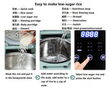 220V 3L Electric Low Sugar Rice Cooker Intelligent Multifunction Less Sugar Rice Cooking Pot With Timing &amp; Reservation Function