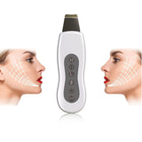 Ultrasonic Skin Scrubber Cleaner Face Cleaning Acne Removal Facial Spa Massager Ultrasound Exfoliator Peeling Massage Machine