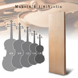 Wooden Violin Panels Replaces for Electric Guitar 4/4-1/8 Violin Accessory Musical Instruments DIY Project Parts