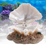 Aquarium Decoration Coral Reef Aerating Action Ornament Fish Tank Shell Pearl Bubbler Fish Aquatic Pet Supplies