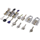 Practice Lock Set,7 Transparent Locks Clear Cylinder Lock With Keys Pro Locksmiths