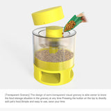 Dog Food Dispenser Container Toy with Button Dog Food Feeder Treat Dispensing Toys Slow Feeder Fun Feeding Pet Toys Food Feeder