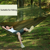 Camping/garden Hammock with Mosquito Net Outdoor Furniture 2 Person Portable Hanging Bed Strength Parachute Fabric Sleep Swing