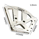 Stainless Steel Shoe Cabinet Hardware Flip Frame Connector Movable Plate Frame Type Metal Hidden Over Fitting Hinge