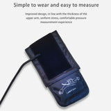 Upper Arm Blood Pressure Monitor English Voice Automatic Electric PR Tonometer LCD Screen Digital Sphygmomanometer