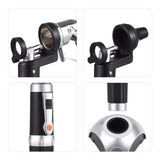 Optical Nasal Speculum 2X Magnification LED Light 9mm Replaceable Nose Tip 1600mAh Charge Rhinoscope Nose Diagnostic Supplies