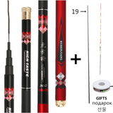 High Quality Super Hard  Powerful hand pole Telescopic Fishing Rod Carbon Fiber freshwater carp fishing3.6m/4.5 m/5.4m/6.3mVboni