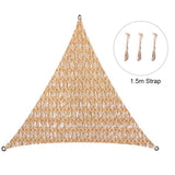 Triangle Quadrangle Easy Install Sun Block Outdoor Garden Lawn Shade Sail Canopy Sunscreen HDPE Patio Backyard Breathable Solid