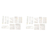 2 set White Mother of Pearl Inlay Blank for Guitar Fingerboard Guitar Neck