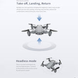 KY905 Mini Drone With 4K Camera HD Foldable Drones Quadcopter One-Key Return FPV Follow Me RC Helicopter Quadrocopter Kid's Toys