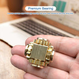 Hot Saling Fingertip Gyro Gear Linkage Cube Pure Copper Finger Mechanical Gyro Adult Decompression Toy Gift Craftsman Custody