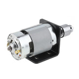 DC 12-24V Mini Hand Electric Drill Motor Wood DIY Lathe Press 775 Motor w/ JTO Chuck + Mounting Bracket Double Ball Bearings New