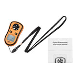 Digital Anemometer Handheld Wind Speed Meter Gauge Air Velocity Temperature Tester with LCD Backlit Wind Chill for Shooting