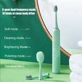 Electric Toothbrush IPX7 2 in 1 Magnetic Levitation Charging 90 Days Soft Brush Head Toothbrush