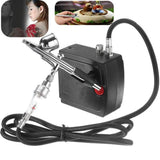 New Precision Dual-action Airbrush Spray Gun Mini Air Compressor Craft Cake Hobby