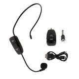 1 Set Wireless Headset Headworn  Microphone Mic Black for Speech Outdoor
