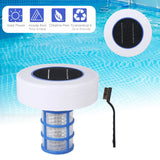 Solar Pool Ionizer Copper Silver Ion Swim Water Kills Algae Chlorine-Free 160mm 6.29x2.63x5.9inch Plastic+Copper White