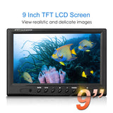 Underwater Fishing Camera IP68 Waterproof Fish Finder with 12LEDs 7Inch/9Inch LCD Display 15M/30M/50M Cable for Boat Ice Fishing