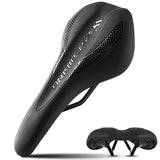 Thickened High Elasticity Bike Saddle Soft PU Pad MTB Road Bicycle Seats Comfort Breathable AntiSlip Cycling Cushion 2023
