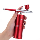 Beautygogo Mini Air Compressor Kit Air-Brush Paint Spray Gun Airbrush For Nail Art Tattoo Craft Cake Nano Fog Mist Sprayer