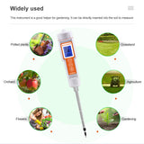 Digital Soil Meter High Precision TDS/EC/Temperature Soil Meter Plant Crop Soil Quality Tester for Agriculture Garden Farm