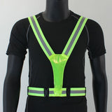 LED Reflective Vest USB Rechargeable LED Light Up Vest High Visibility Adjustable Running Vest Safety Night Running Gear 2023