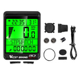 Cycling Dometer 5 Language Stopwatch Watch LED Screen Speedmeter Waterproof  Bicycle Bike Computer Wireless Odometer