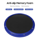 10 Inch Drum Practice Pad Silent Drum Training Pad Carbon Fiber Dumb Drum Percussion Training Tool for Professionals Beginner