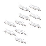 100ps 162mm/ 6.3"Heavy Duty Ball Bungees Elastic Cord Tie down Rope Canopy Straps White/Black