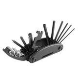 16 in 1 Bicycle Repair Tools Kit Mountain Bike Folding Multitool with Hexagon Wrench Socket Screwdriver Riding Cycling Equipment