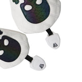 Golf Wood Cover Skull Gradient for Driver Fairway Hybrid Waterproof PU Leather Golf Club Cover Protector Golf Headcover