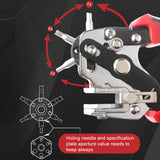 Handheld Portable Eyelet Puncher Household DIY Leathercraft Hole Punch Plier 2 2.5 3 3.5 4 4.5mm Round Holes