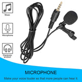 Mini Lavalier Mic Tie Clip Microphones Smart Phone Recording PC Clip-on Lapel Support Speaking Singing Speech High Sensitivity