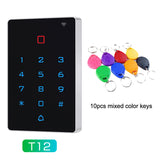 Waterproof WiFi App Backlight Touch 125khz RFID Card Access Control keypad WG 26 output Anti-disassembly Alarm